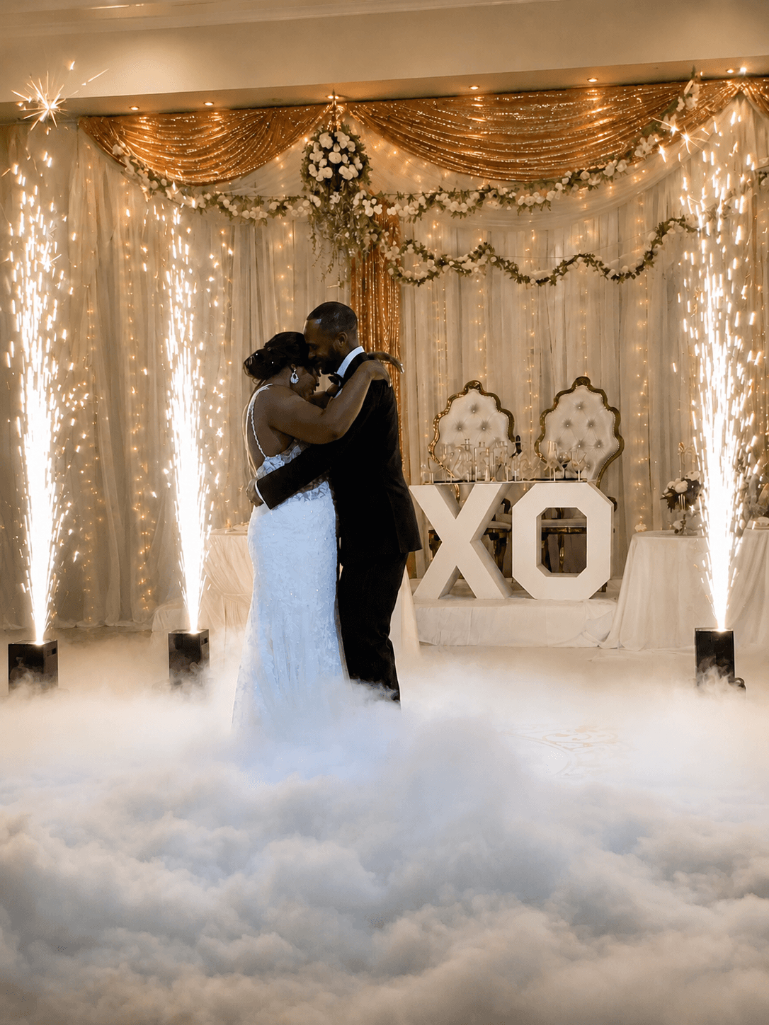 First dance with sparklers